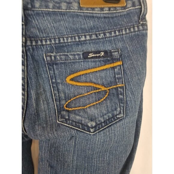 3/$25 Seven7 Size 25 Tapered Leg Jeans - Picture 4 of 6